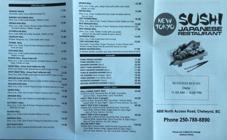 Tokyo Menu 1 768x474
