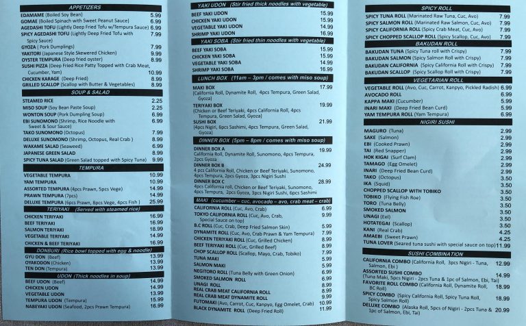 Tokyo Menu 2 768x476